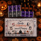 Halloween American Mahjong Set – Pumpkin Ghost Witch Hat Mahjong Tiles