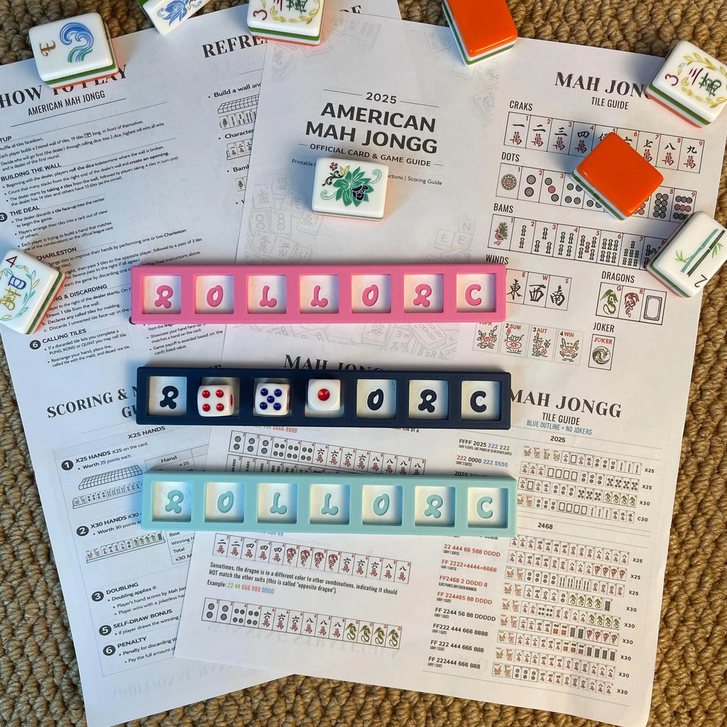 1pc American Mahjong Charleston Tracker – Passing Guide Tool for Mahjong Game Night