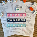 1pc American Mahjong Charleston Tracker – Passing Guide Tool for Mahjong Game Night