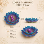 Lotus Mahjong Dice Tray | 3D-Printed Flower Dice Holder