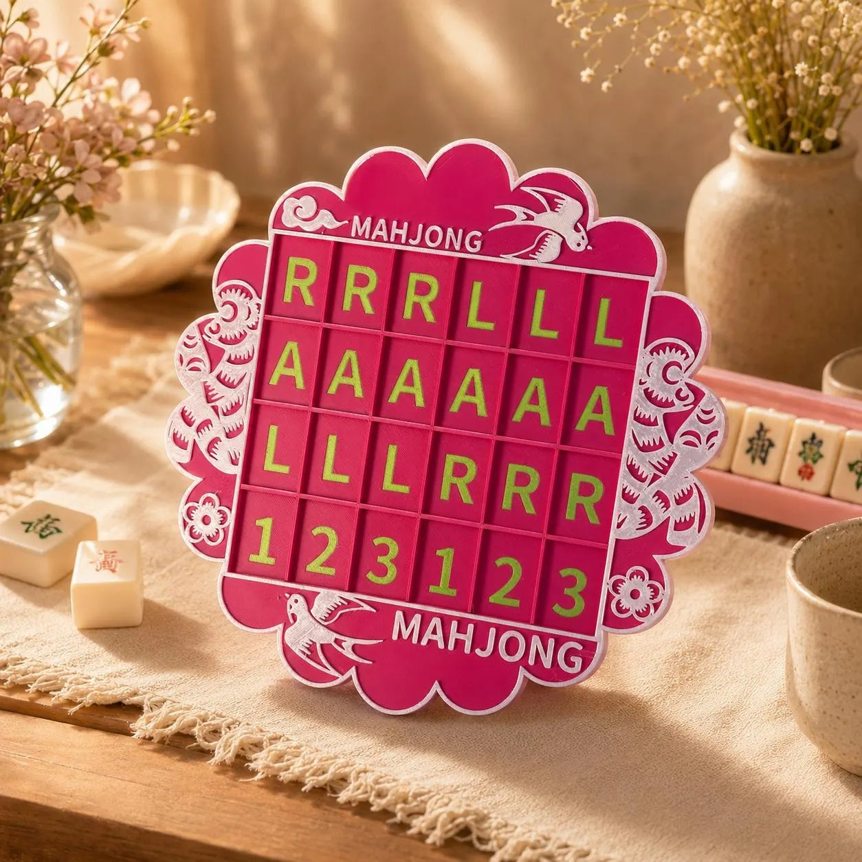 American Mahjong Practice Board – Solo Charleston Trainer for Beginners