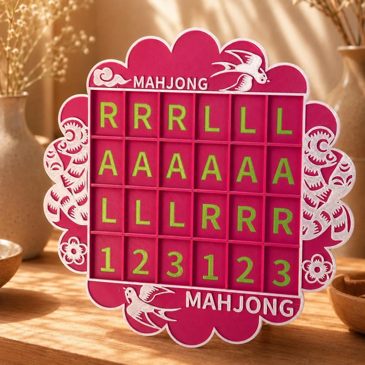 American Mahjong Practice Board – Solo Charleston Trainer for Beginners
