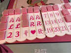 1pc Foldable American Mahjong Practice Board – Solo Charleston Trainer with 24 Numbered Slots