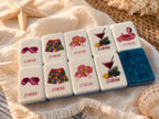 Ocean-Themed American Mahjong Set, Coastal Beach Mahjong Tiles for Game Night, Vacation & Mahjong Lovers