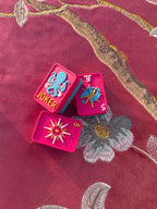 Ocean Planet Floating American Mahjong Set – Pink & Blue Summer Pool Mahjong Tiles