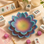 Lotus Mahjong Dice Tray | 3D-Printed Flower Dice Holder
