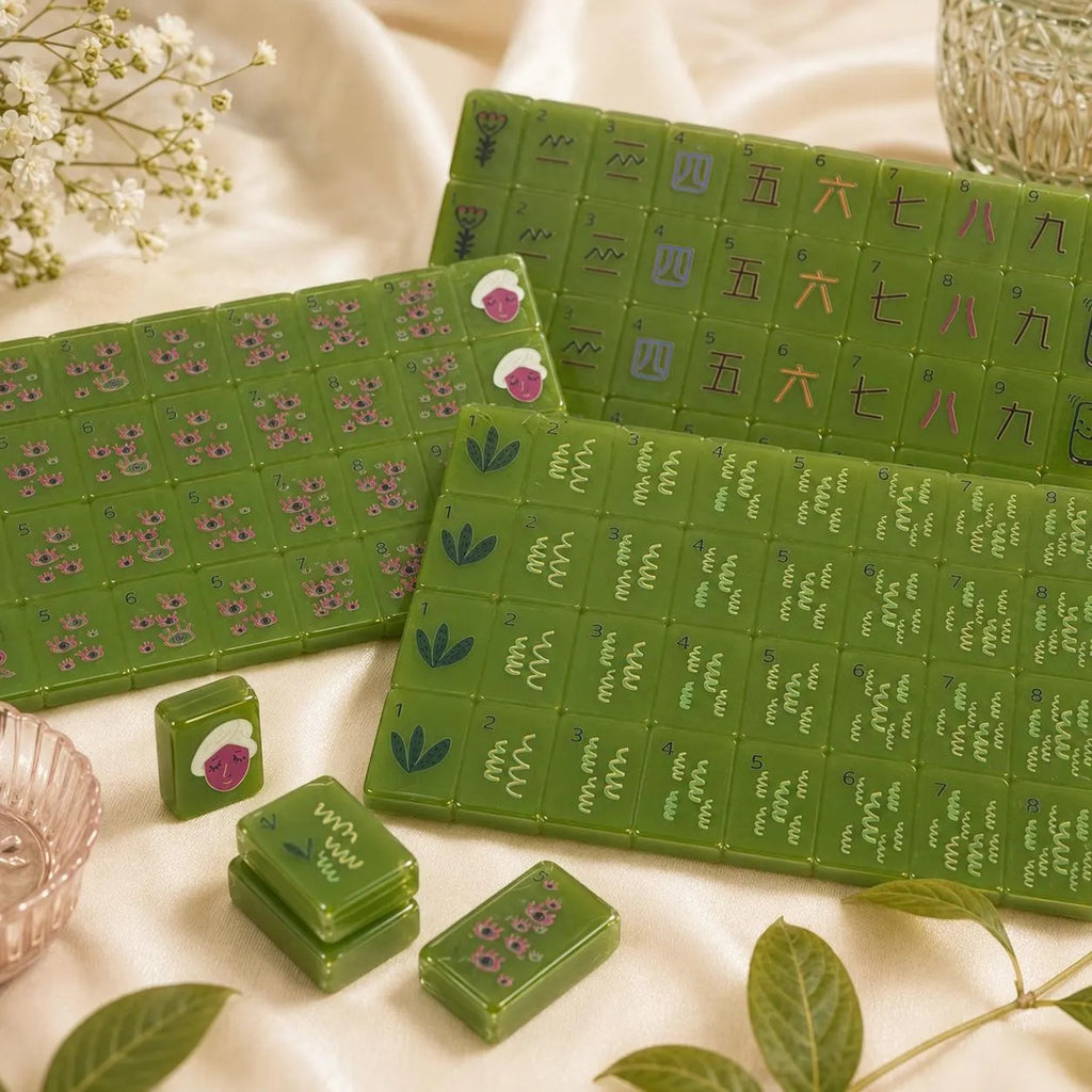 Olive Muse Acrylic American Mahjong Set