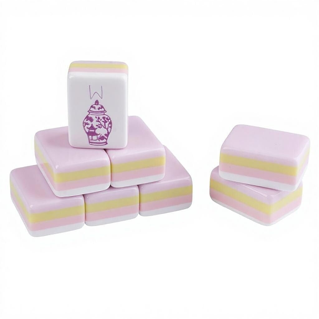 Blush Garden American Mahjong Set – Pink Floral Mahjong Tiles