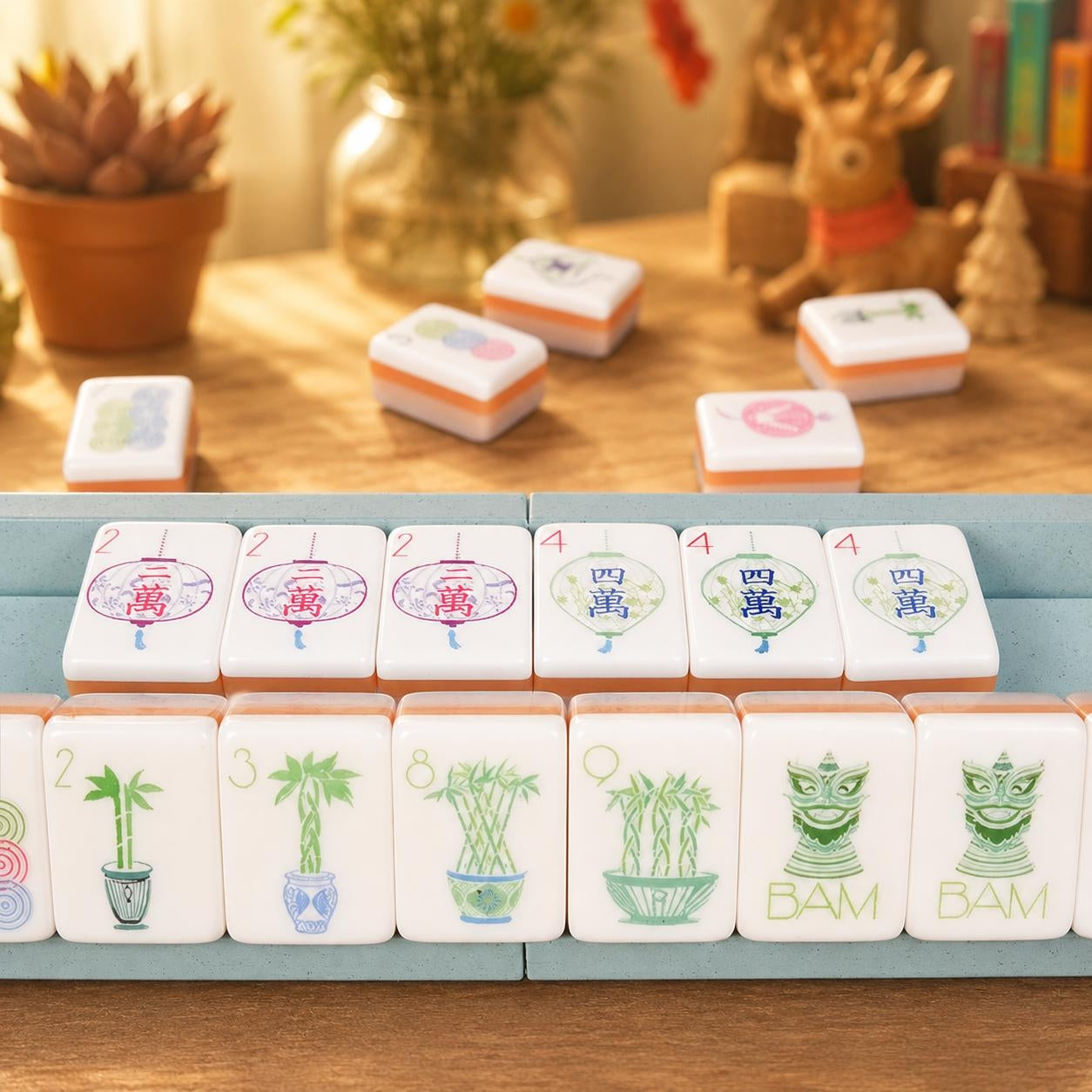 Marble-Look Mahjong Pusher