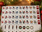 Christmas American Mahjong Set – Holiday Mahjong Tiles for Festive Game Night