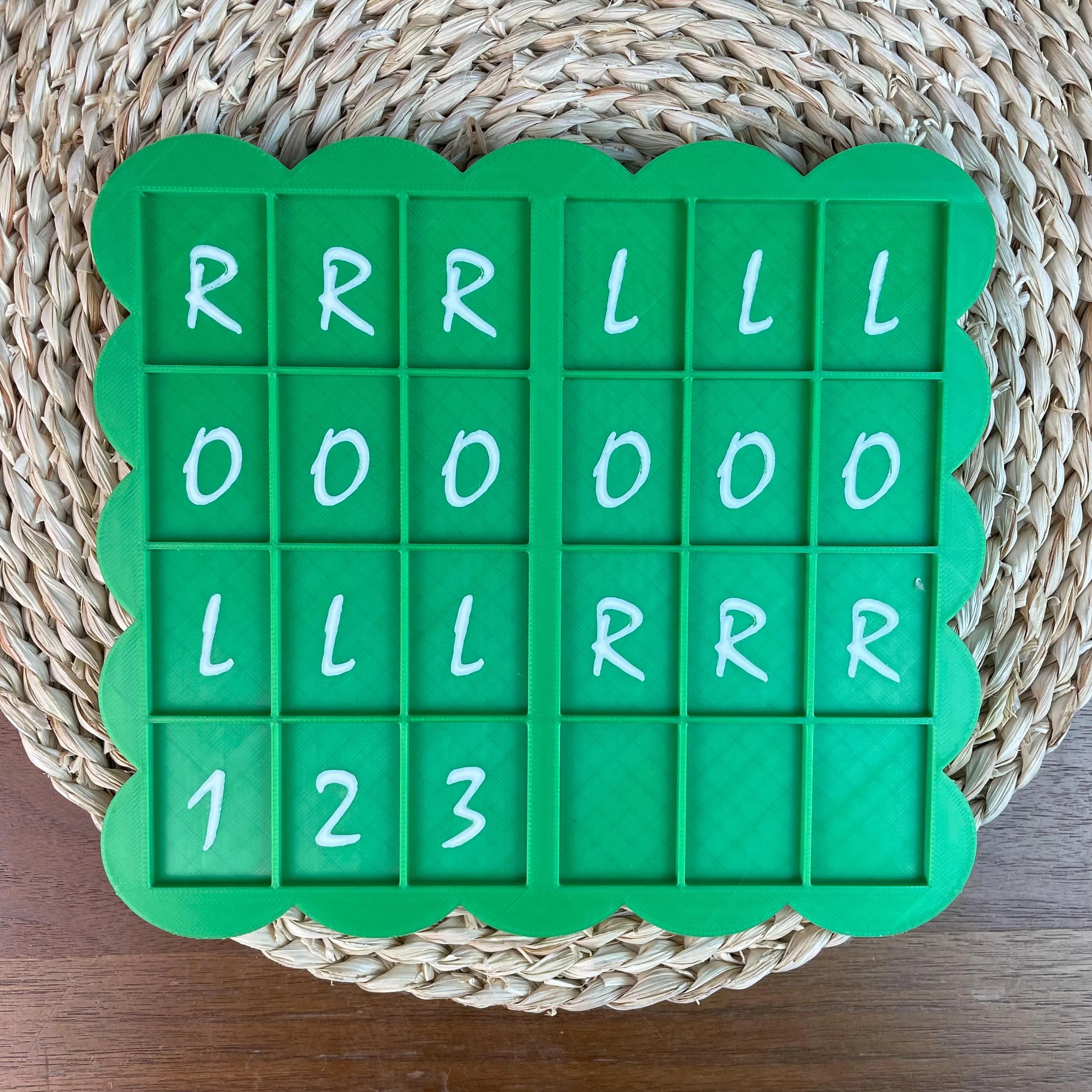 1pc American Mahjong Solo Practice Board + Guide