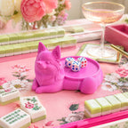 3D Printed Dog Mahjong Dice Tray – Cute Dice Holder & Game Night Accessory for Dog Lovers