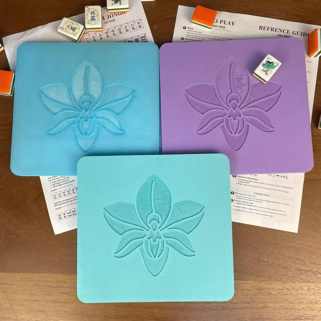 1pc Orchid American Mahjong Practice Board | Charleston Training Tray