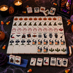 Halloween American Mahjong Set – Pumpkin Ghost Witch Hat Mahjong Tiles