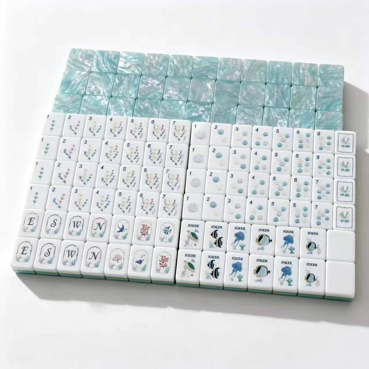 Ocean-Inspired American Mahjong Set | Layered Acrylic Mahjong Tiles