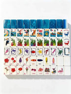 Ocean-Themed American Mahjong Set, Coastal Beach Mahjong Tiles for Game Night, Vacation & Mahjong Lovers