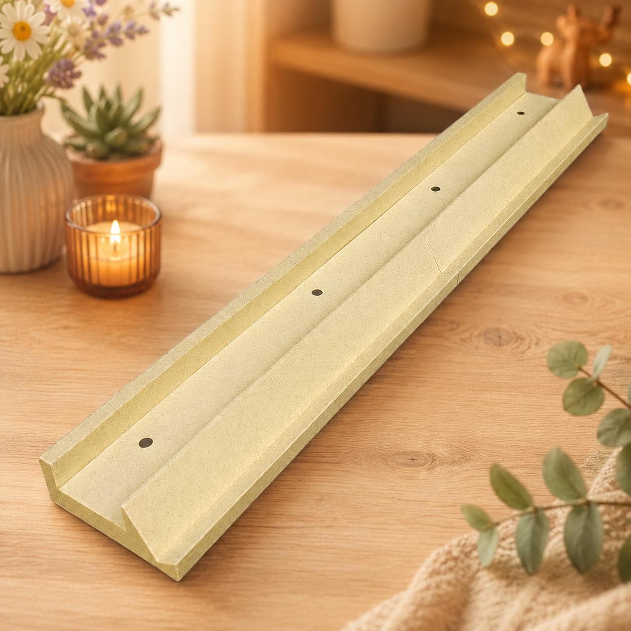 Marble-look mahjong pusher — Cream White Marble